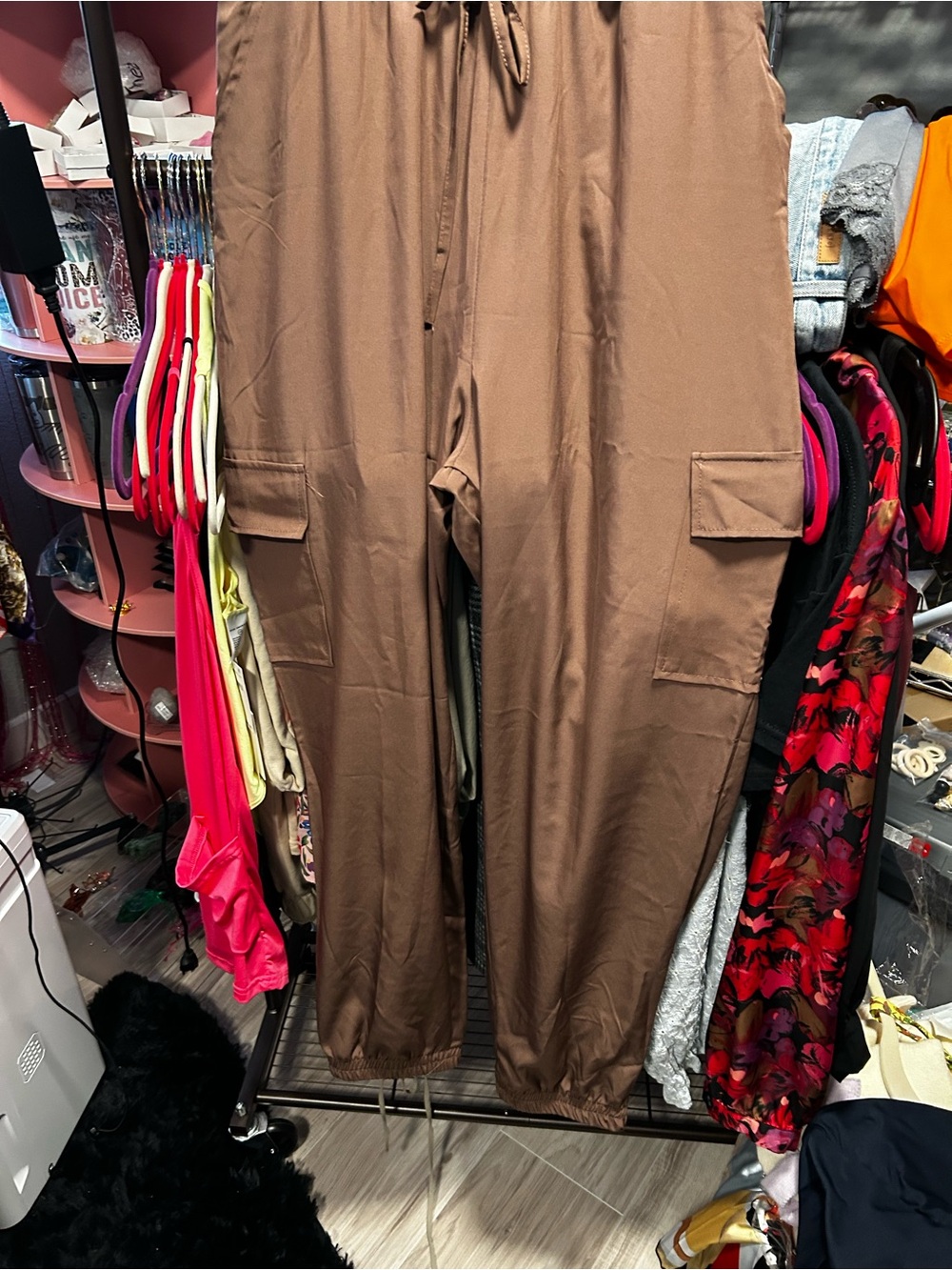 Love Tree Brown pant with Elastic Cuffs - Picture 5 of 7
